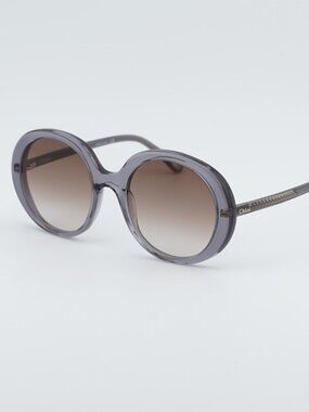 Chloe CH0007S 003 Sunglasses Grey Round Frame, Brown Lenses